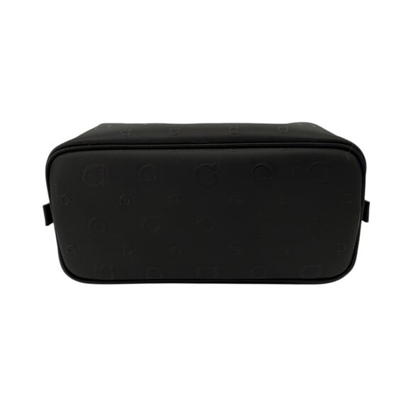 SALVATORE FERRAGAMO Gancini Embossed Toiletry Dopp Kit Bag in Black - Picture 6 of 13
